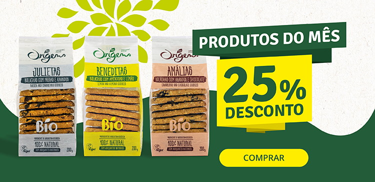 Produto do Mês Fevereiro 2025 - Bolachas - 25% desconto