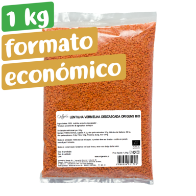 Formato Económico Lentilha Vermelha Descascada