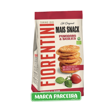 Snack de Milho com Tomate e Manjericão 50g