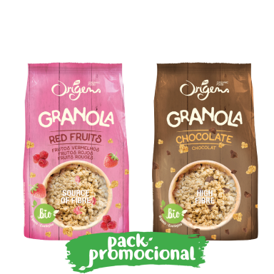 Pack Promocional: Granola de Chocolate e Frutos Vermelhos 