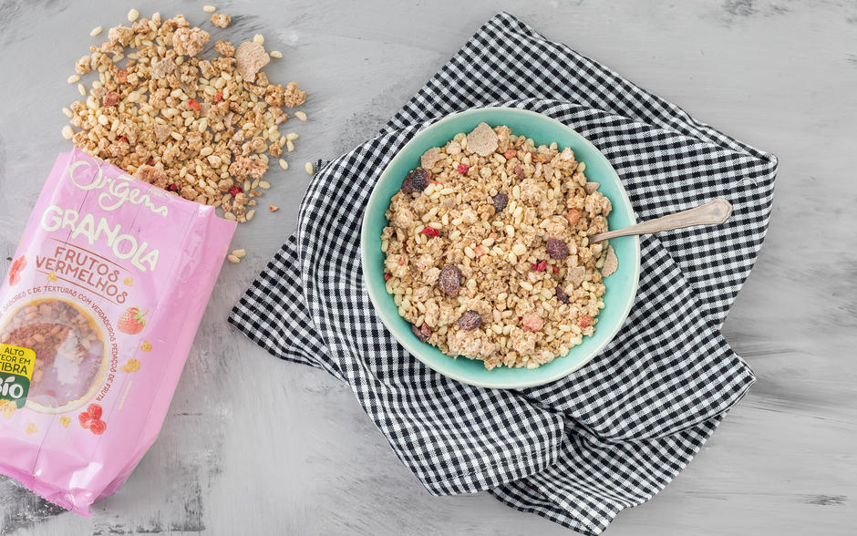 Granola de Frutos Vermelhos biológica